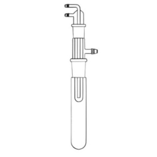 Vacuum Sublimation Assembly Test Tube Adapter & Condenser Lab image-1