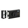 Dom Metalux Black Steel Rim Lock Key Unlock Left Hand 140 x 88 mm 9772 - FE97722070