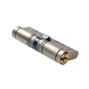 ABUS Brass Euro Cylinder Lock Nickel Finish 80mm 91342