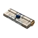ABUS Brass Euro Cylinder Lock Nickel Finish 80mm 91342