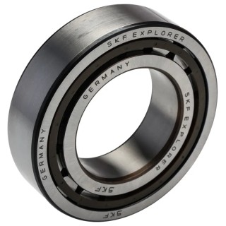 SKF Cylindrical Roller Bearing 40 mm ID 80 mm OD 18 mm Width Non-Metallic Cage Shielded NJ 208 ECP