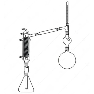 Solvent Recovery Assembly 3000ml Round Flask Splash Head Lab image-1