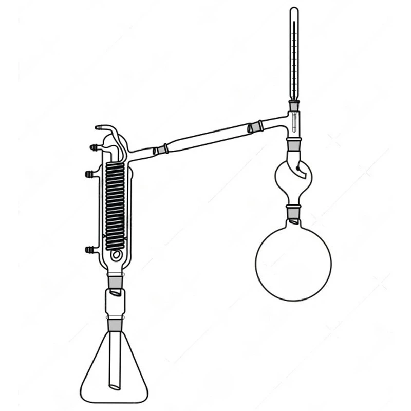 Solvent Recovery Assembly 3000ml Round Flask Splash Head Lab image-1