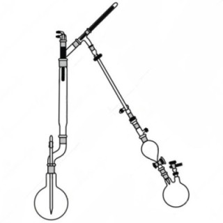 Fractionation Assembly 1000ml Round Bottom Flask for Lab image-1