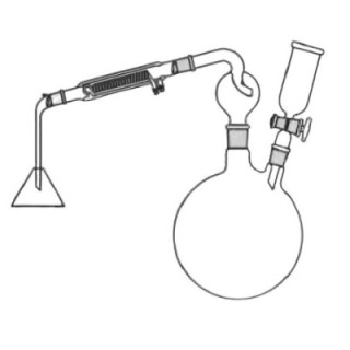 Continuous Water Distillation Assembly 2000ml Two Neck Flask Lab image-1