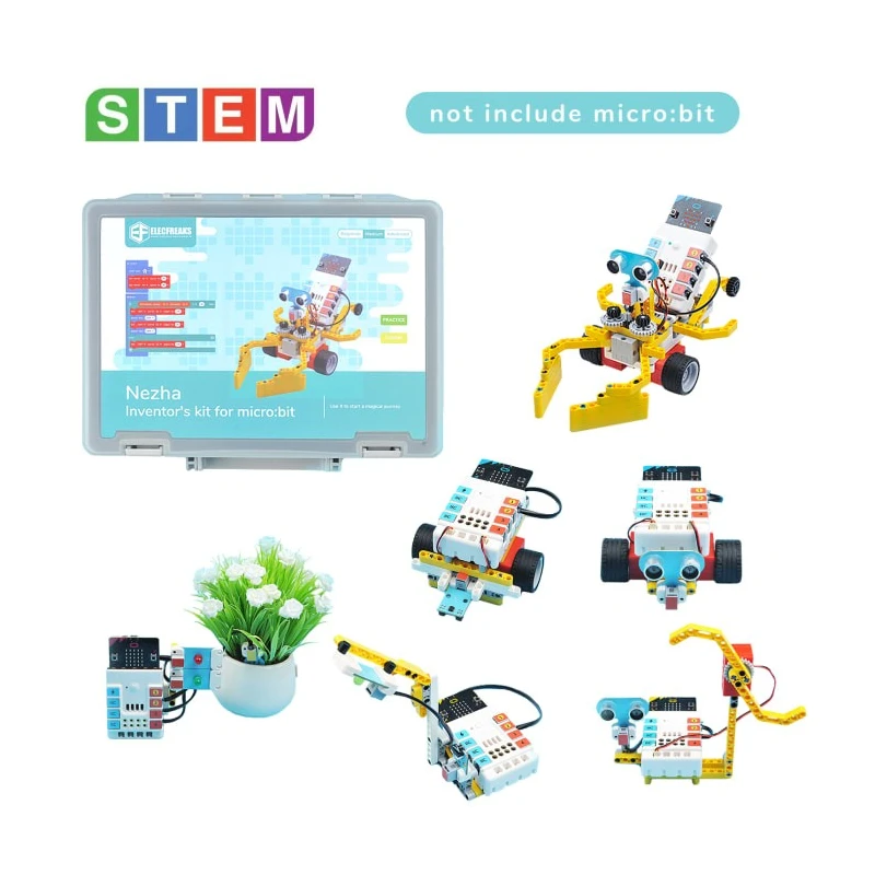 Elecfreaks Inventor's Kit for BBC Micro:bit Multi-Sensor Educational Development Kit with Ultrasonic, Crash EF08232