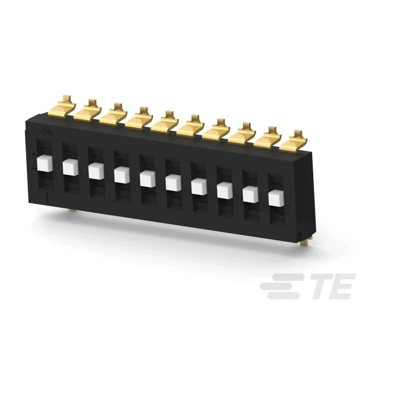 TE Connectivity Raised Rotary Coded DIP Switch Surface Mount TDS10SGNNTR04