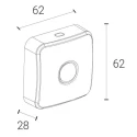 4lite UK Smart Ceiling Light PIR Motion Detector Sensor 3 m Range 62mm Diameter 62mm Depth 4L1/8036