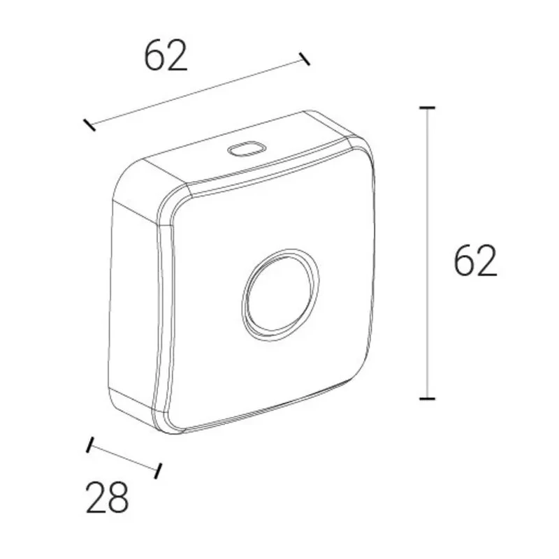 4lite UK Smart Ceiling Light PIR Motion Detector Sensor 3 m Range 62mm Diameter 62mm Depth 4L1/8036