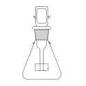 Cavett Blood Test Apparatus Conical Flask 100 ml for lab image-1