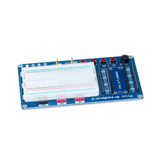 SB COMPONENTS LTD Raspberry Pi Pico Breadboard Kit with 400 Point Half-Size Breadboard, Programmable Buzzer, 4 LEDs SKU20843