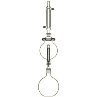Soxhlet Extraction Round Bottom Flask Globular Extractor Lab image-1