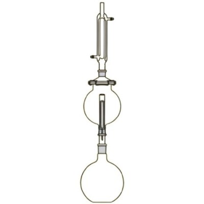 Soxhlet Extraction Round Bottom Flask Globular Extractor Lab image-1