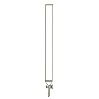 Chromatography Columns with Sintered Disc & Glass Key Stopcock Lab image-1