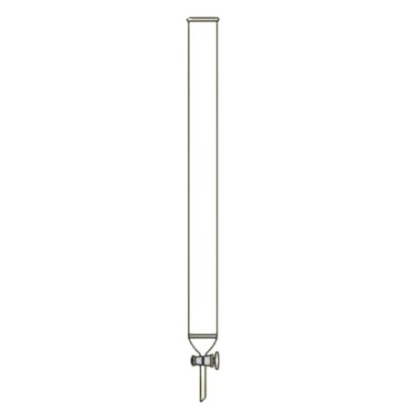Chromatography Columns with Sintered Disc & Glass Key Stopcock Lab image-1
