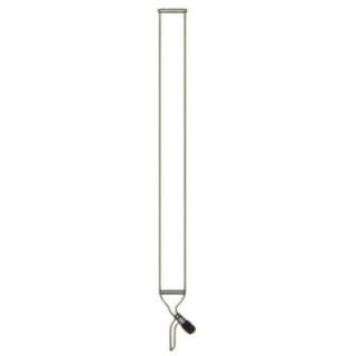 Chromatography Columns with Sintered Disc & PTFE Needle Valve Lab image-1