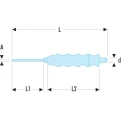 Facom 1-Piece Drift Punch with 12mm Shank Diameter and 280mm Overall Length 249.G12