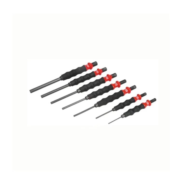 Facom 10-Piece Centre Punch Set 249.G247GJ12, Sheathed Impact Tools, France Origin