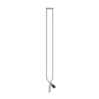 Chromatography Columns Plain With PTFE Needle Valve Stopcock Lab image-1