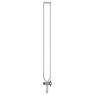 Chromatography Columns Plain With PTFE Key Stopcock for lab image-1