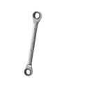 Facom Double Ended Ring Spanner 1/2 in and 9/16 in, 180mm Overall Length, Chrome Satin Finish 64.1/2X9/16