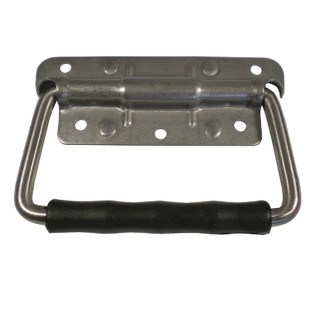 Savigny Steel Carrying Handle Zinc Plated Screw Fixing 48mm Height 125mm Width 40kg Load Capacity 40300 ZI
