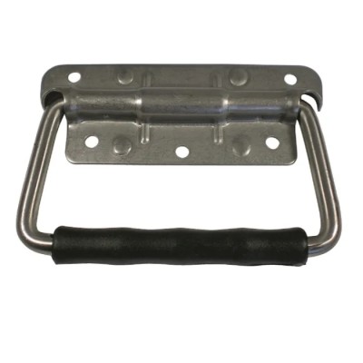 Savigny Steel Carrying Handle Zinc Plated Screw Fixing 48mm Height 125mm Width 40kg Load Capacity 40300 ZI