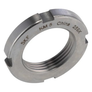 SKF Lock Nut Bearing Assembly, Lock Nut, 25mm Inside Diameter, 32 x 38 x 7 mm Dimensions, KM 5