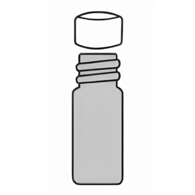 Chromatography Vials Screw Cap Amber Glass with Silicon Septa Lab image-1