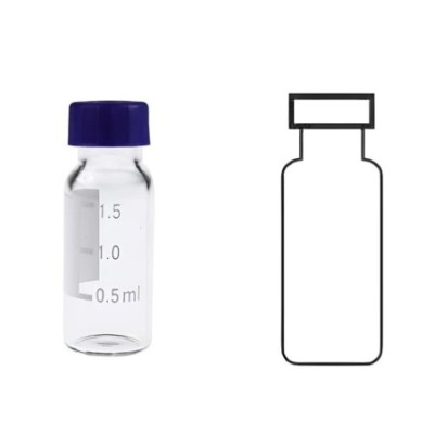 Chromatography Vials Crimp Neck Clear Glass with Aluminium Cap Lab image-1