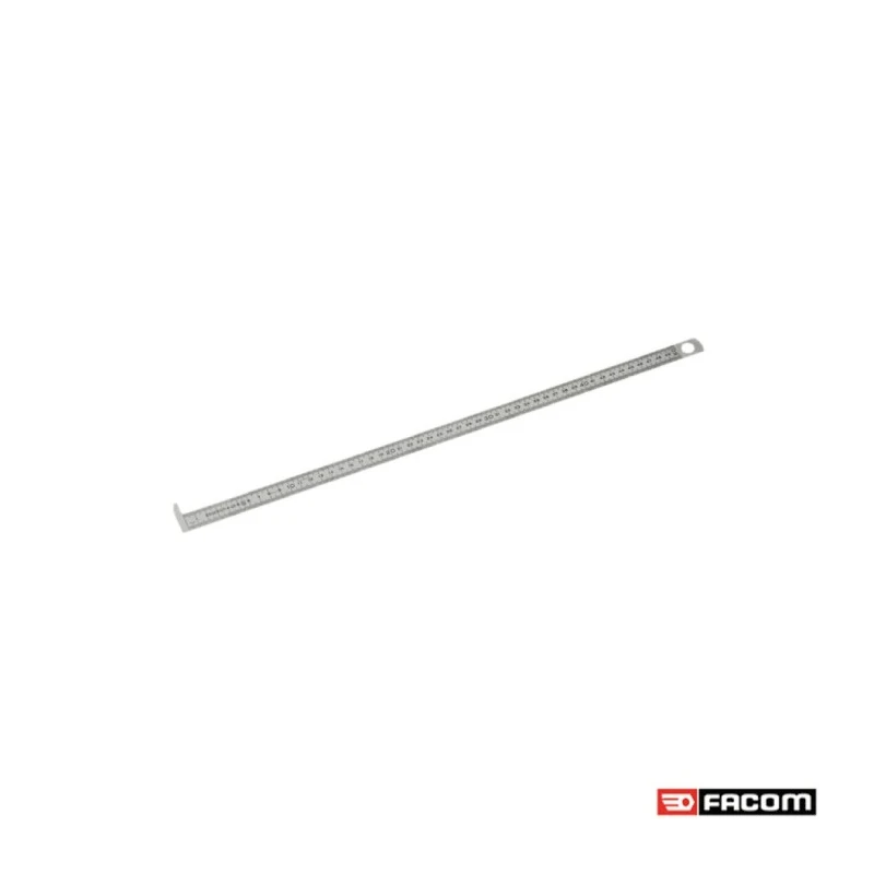 Facom 200 mm Stainless Steel Metric Ruler with Dual-Sided Engraving DELA.1052.200