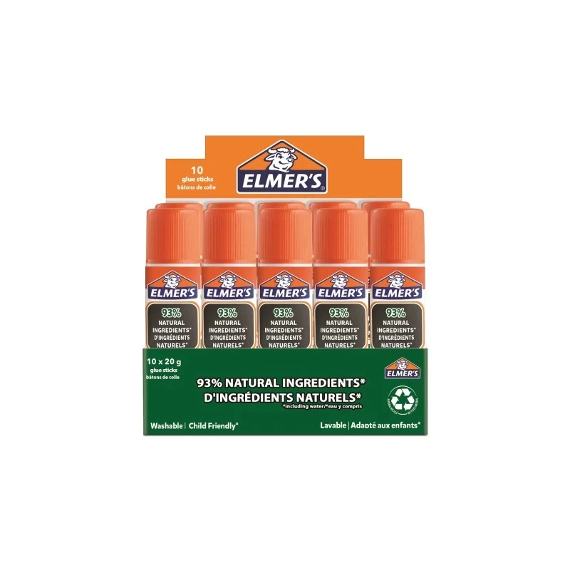 Elmer's Glue Stick 59 mm, 20 g, Acid-Free, Photo Safe, Natural Ingredients 2143887