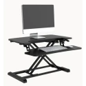 RS PRO Sitting/Standing Computer Workstation Adjustable Height Steel Desk Converter 720 mm x 415 mm 15 kg Load 235-5099