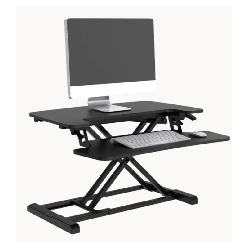 RS PRO Sitting/Standing Computer Workstation Adjustable Height Steel Desk Converter 720 mm x 415 mm 15 kg Load 235-5099