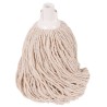 Vikan Yarn Mop Head Socket No. 14 Size, 80% Cotton + 20% Mixed Fibres, Polyethylene Clip SB415