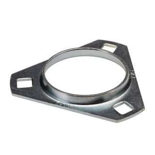 SKF Flange Bearing Unit Pressed Steel 62 mm Inside Diameter 3 Hole Triangular Bore PFD 62