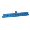 Vikan Push Broom Blue With Polypropylene Bristles for Dry Areas 65mm Width 610mm Depth 31993