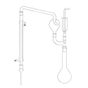 Macro Kjeldahl Distillation 500ml Flask Adapter & Funnel Lab image-1
