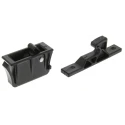 Southco Black ABS/Polycarbonate Grabber Ball Catch, Snap-in Mount, 43mm Length, 17mm Width, 55mm Fixing Hole Distance C3-310