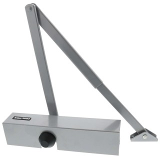 Briton Silver Overhead Door Closer Adjustable Strength Universal Mounting Fire Door Compatible 2003.SES