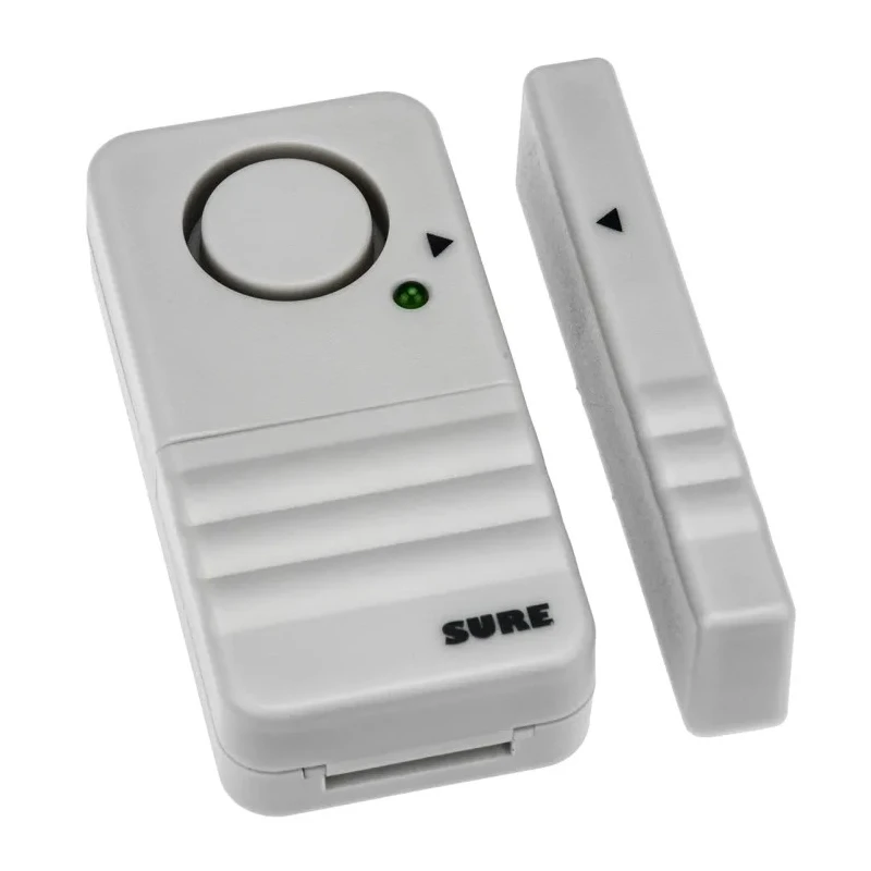 Sure24 100 dB Window & Door Alarm White Battery Powered Compact Sounder 