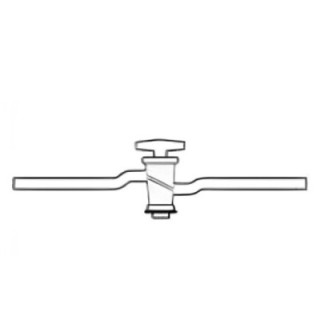 Stopcock Oblique Bore 2 mm for lab image-1