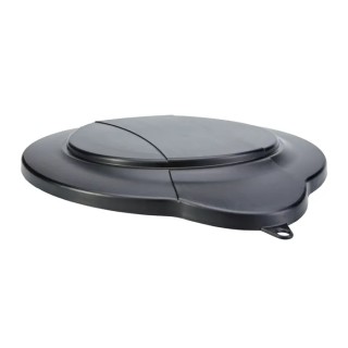 Vikan 12L Plastic Black Bucket Lid Model 56879, 365mm Length, 310mm Width, 40mm Height