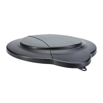 Vikan 12L Plastic Black Bucket Lid Model 56879, 365mm Length, 310mm Width, 40mm Height