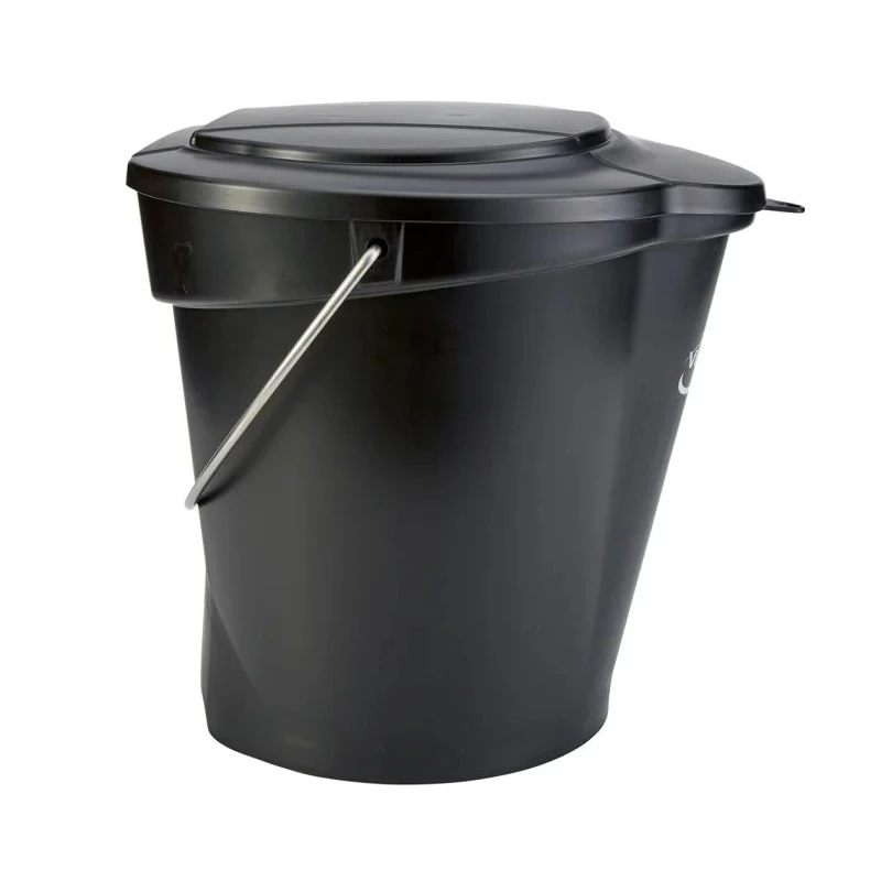 Vikan 12L Plastic Black Bucket Lid Model 56879, 365mm Length, 310mm Width, 40mm Height