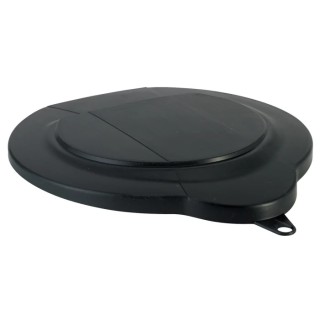Vikan 5L Plastic Black Bucket Lid 56899 for Hygiene Buckets, Stackable Design 20mm Height 295x250mm Denmark 56899