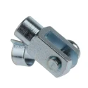 RS PRO Steel Clevis M4 x 0.7 Thread, 21 mm Length x 8 mm Width Zinc Plated 312-0157
