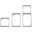 LK White 1 Gang Frame Series 50, 50mm x 50mm x 8.5mm 500D6810