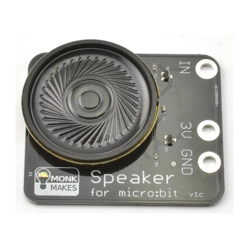 Monk Makes BBC Micro:bit Add-on Speaker Kit Amplified Output LED Power Indicator SKU00060
