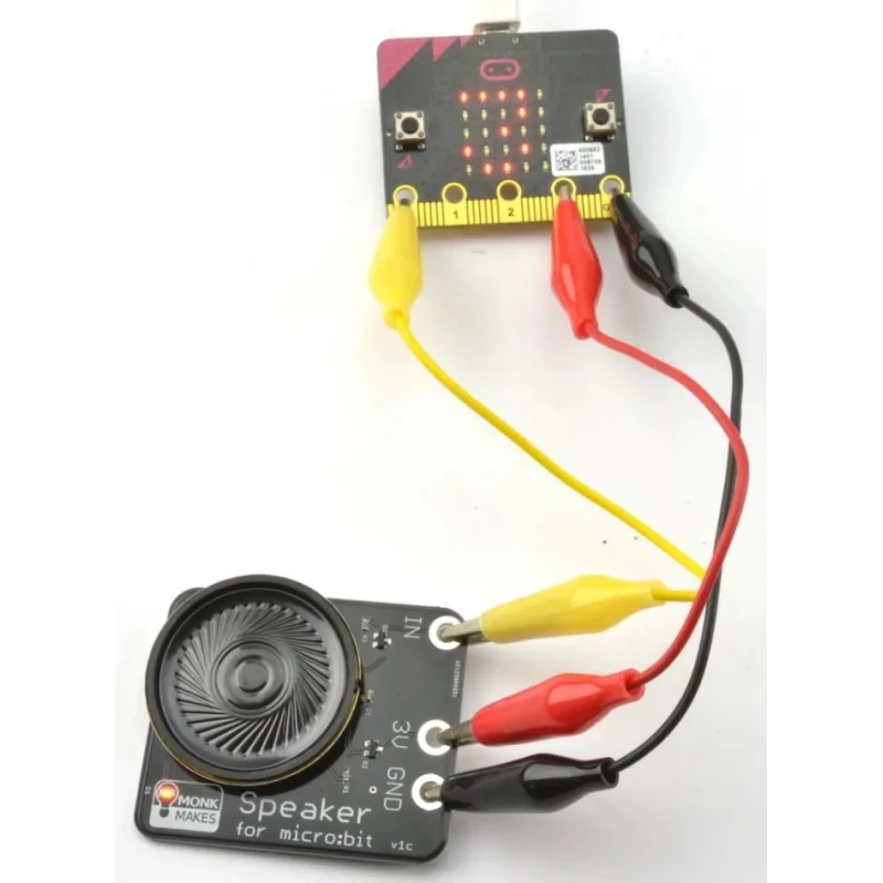 Monk Makes BBC Micro:bit Add-on Speaker Kit Amplified Output LED Power Indicator SKU00060